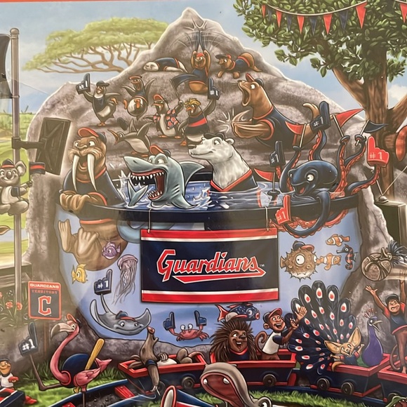 Cleveland Guardians “Game Day At The Zoo” 500 Piece Puzzle - Picture 5 of 10